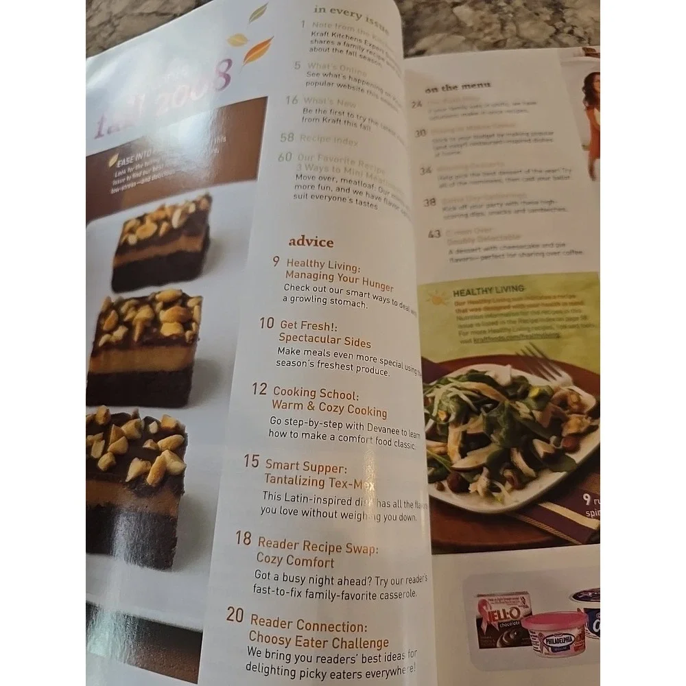 2008 Fall, Food & Family Magazine By Kraft‎ Foods Color Photos & Recipes